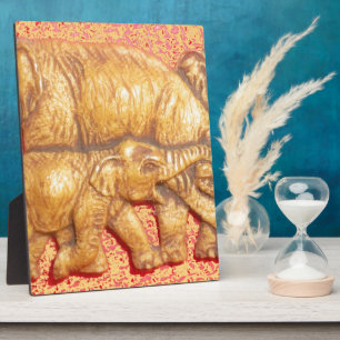 Das Herz der Herde: Elefantenportrait Fotoplatte