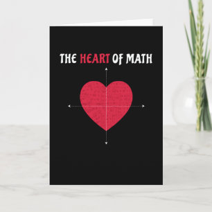 Das Herz der Mathematik Valentinstag Mathematik Karte