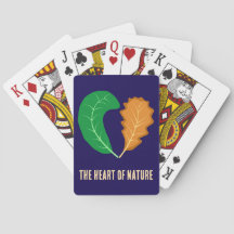 Das Herz der Natur Grüne und braune Blätter 
