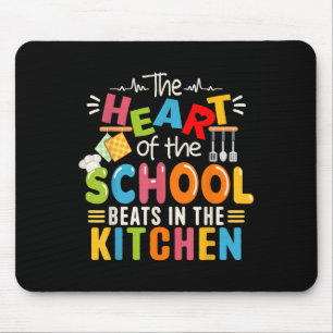 Das Herz der Schule schlägt beim Mittagessen Mousepad