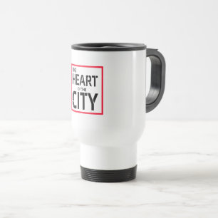 Das Herz der Stadtreise/Tasse des Pendelverkehrs Reisebecher