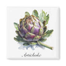 Das Herz des Gartens: Artichoke in Wasserfarbe