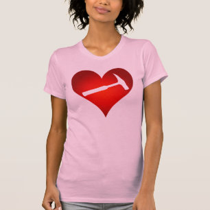 Das Herz des Geologen und Felsen-Hammer T-Shirt