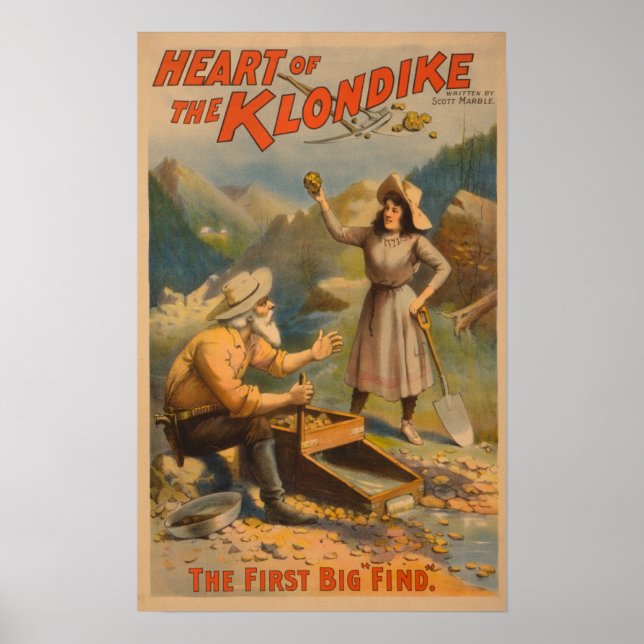 Das Herz des Klondike Goldene Bergbautheaters Poster (Vorne)