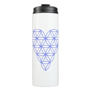 Das Herz des Lebens - blau/verkabelt.01 Thermosbecher