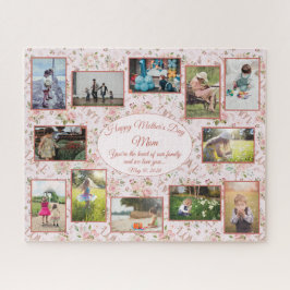 Das Herz des Muttertags der Familie Puzzle