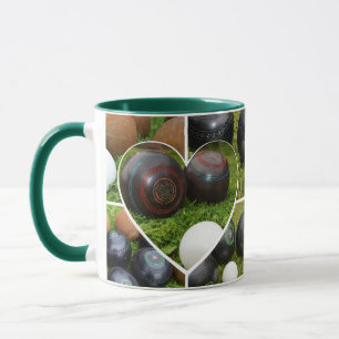 Das Herz des Rasenkegelsports: Eine Vintage-Fotoco Tasse