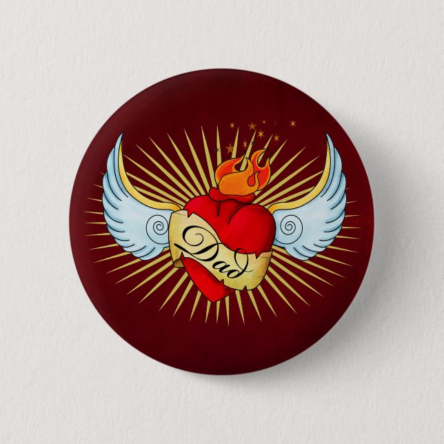 Das Herz des Vaters Button (Vorderseite)