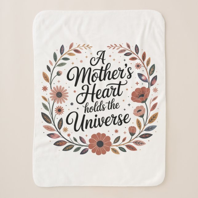 Das Herz einer Mutter birgt das Universum Sherpadecke (Vorderseite)