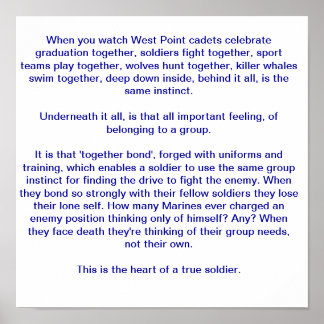 Das Herz eines wahren Soldaten Poster