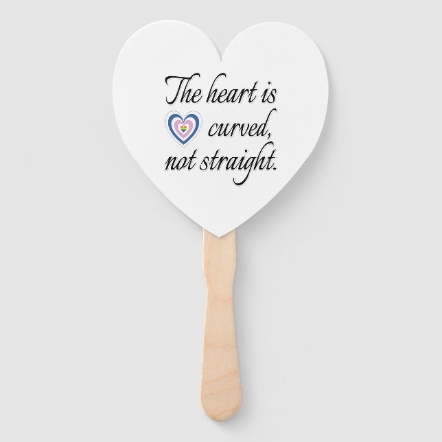 Das Herz ist nicht gerade Fächer (Vorderseite)