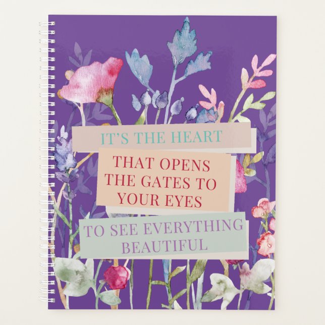 Das Herz öffnet die Tore, der Blumengarten Planer (Vorderseite)