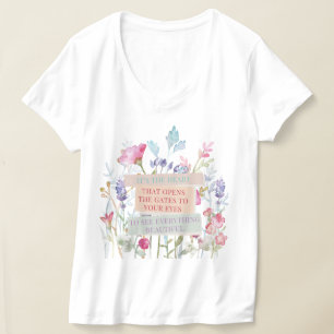 Das Herz öffnet die Tore, der Blumengarten T-Shirt