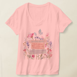 Das Herz öffnet die Tore, der Blumengarten T-Shirt