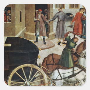 Das Herz Quadratischer Aufkleber