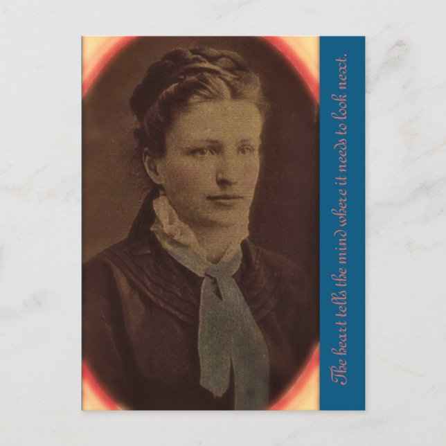 Das Herz sagt dem Verstand, wo es hinsehen muss.. Postkarte (Vorderseite)