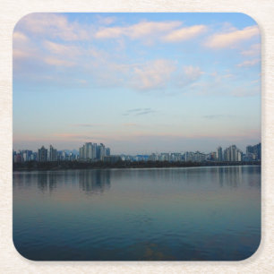 Das Herz und Soul von Seoul Rechteckiger Pappuntersetzer