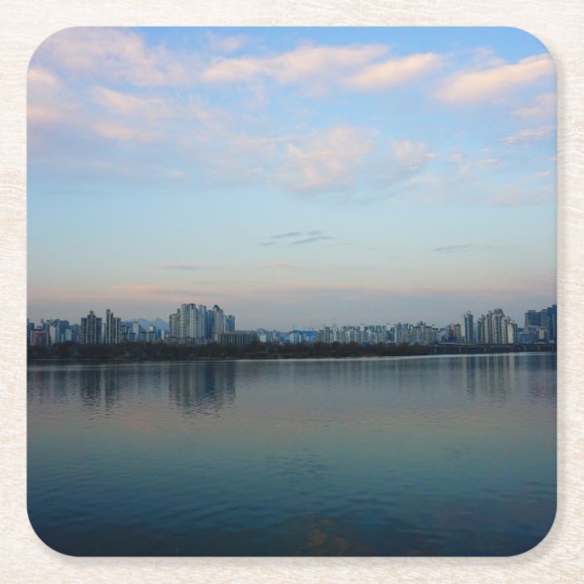 Das Herz und Soul von Seoul Rechteckiger Pappuntersetzer (Vorderseite)