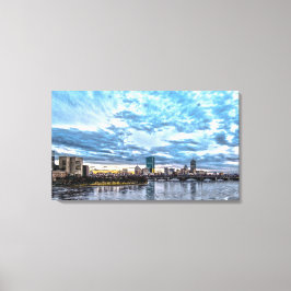 Das Herz von Boston Canvas Print Leinwanddruck