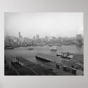 Das Herz von New York City aus Brooklyn Poster