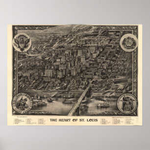 Das Herz von St. Louis, 1907 Poster