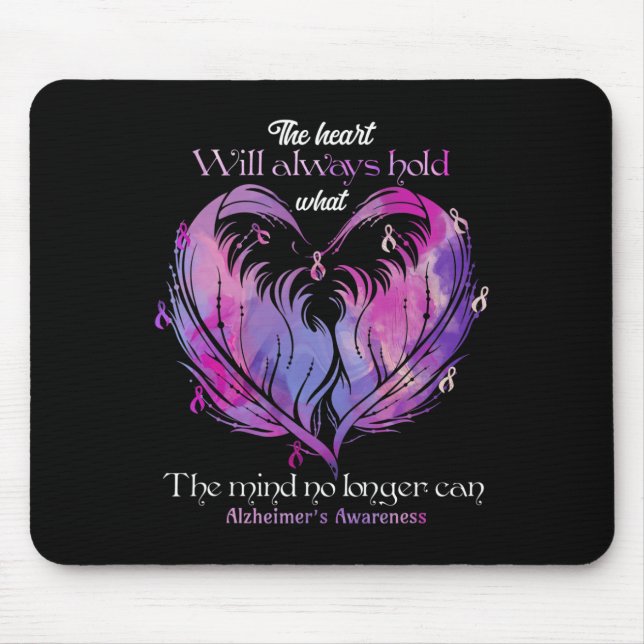 Das Herz wird immer den Geist Alzheimerheim festig Mousepad (Vorne)