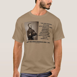 Das Hetzen in Krieg werden gesprungen, um T-Shirt