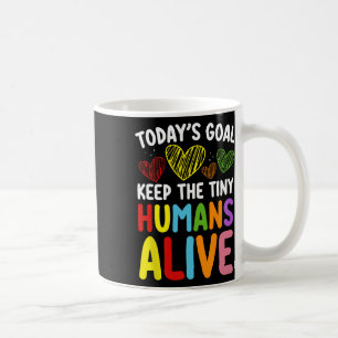 Das heutige Ziel Behalte das winzige menschliche L Kaffeetasse