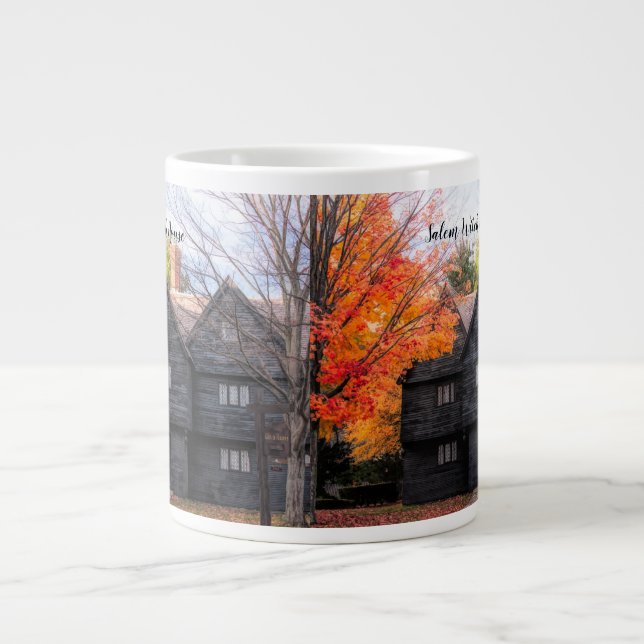 Das Hexenhaus von Salem Massachusetts Jumbo-Tasse (Vorderseite)