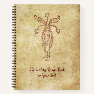 Das Hexenkochbuch mit Alraune Notizbuch