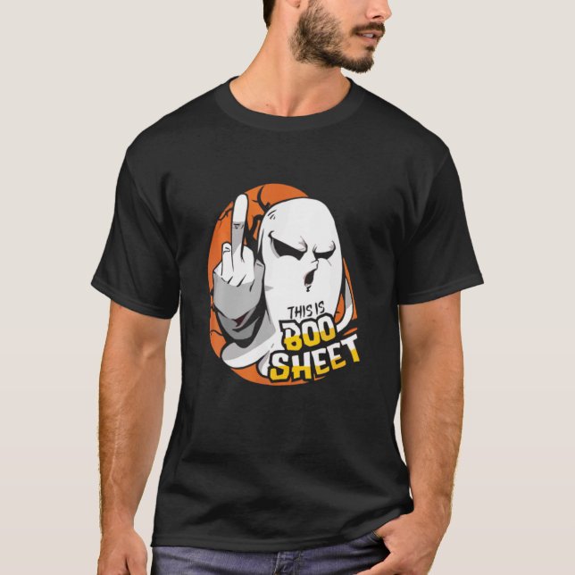 Das hier ist ein Boo Sheet Funny Halloween Ghost T-Shirt (Vorderseite)
