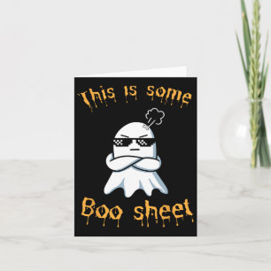 Das hier ist ein Boo-Sheet-Ghost-Halloween Karte