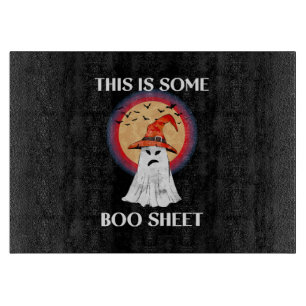 Das hier ist ein Boo Sheet Halloween Ghost Funny Schneidebrett