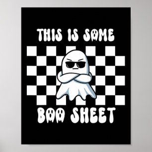 Das hier ist ein boo-Sheet Halloween Poster