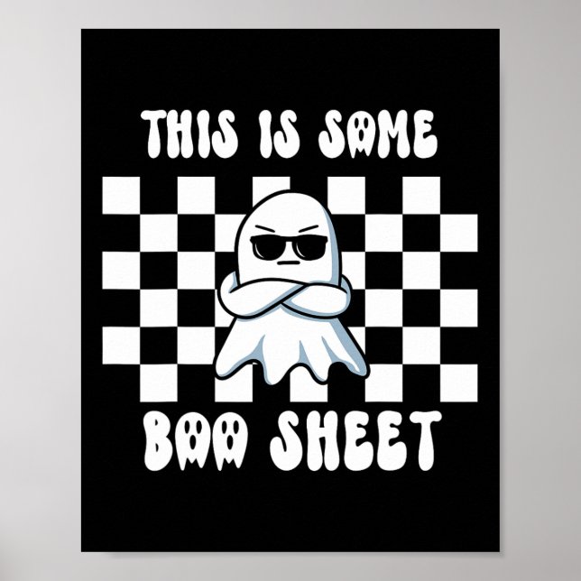 Das hier ist ein boo-Sheet Halloween Poster (Vorne)