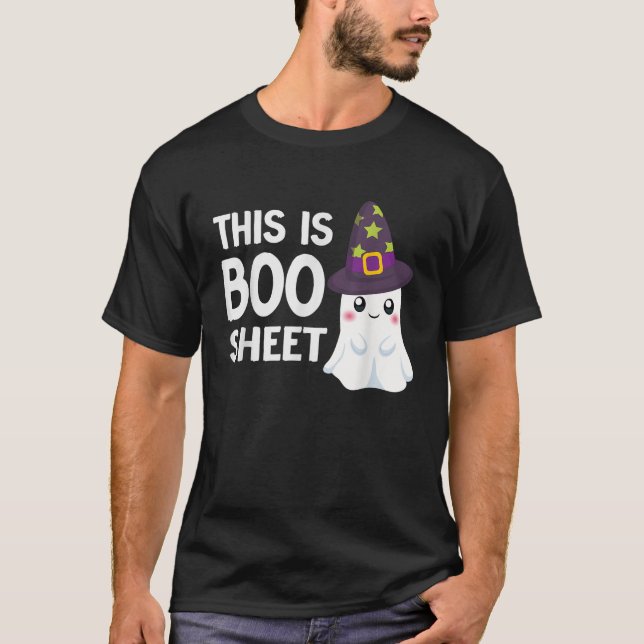 Das hier ist ein Bootsheet Funny Halloween Costume T-Shirt (Vorderseite)