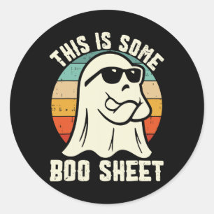 Das hier ist ein paar Boo-Sheet-Ghost-Kostüme Männ Runder Aufkleber