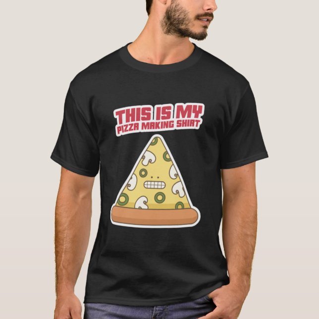 Das hier ist mein Pizzabacken-Shirt T-Shirt (Vorderseite)