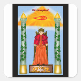 Das Hierophant-Aufkleber Quadratischer Aufkleber