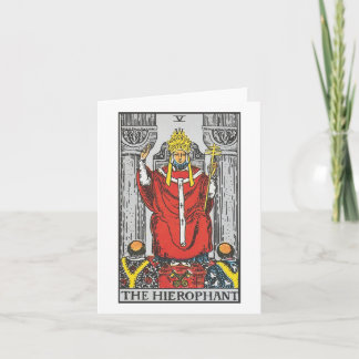 Das Hierophant aus dem Rider Waite Smith Tarot Karte