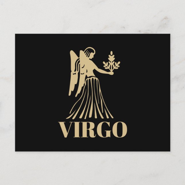 Das Himmelsastrologie Horoskop-Virgo-Zeichen Postkarte (Vorderseite)