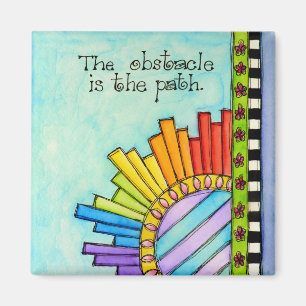 Das Hindernis ist der Pfad Magnet