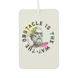 Das Hindernis ist der Weg - Zitat von Marcus Aurel Autolufterfrischer