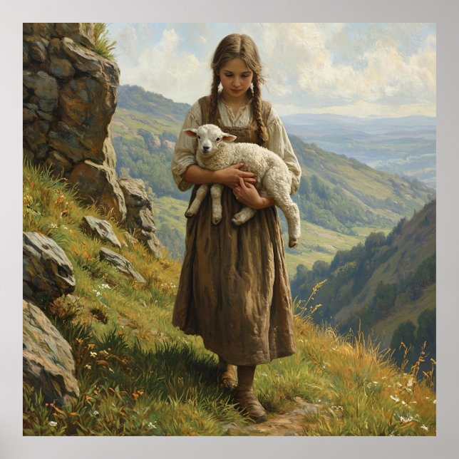Das Hirtenmädchen Poster (Vorne)
