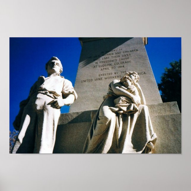 Das historische Ludlow-Massaker vom 20. April 1914 Poster (Vorne)