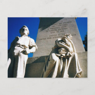 Das historische Ludlow-Massaker vom 20. April 1914 Postkarte