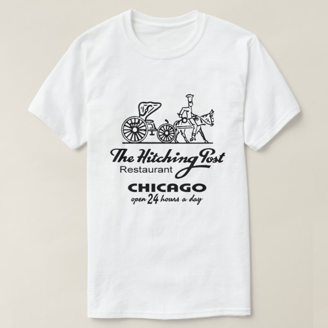 Das Hitching Post Restaurant, Chicago, IL T-Shirt (Design vorne)