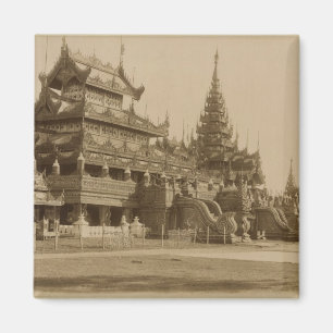 Das Hman Kyaung oder das Glaskloster, Birma Magnet