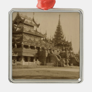 Das Hman Kyaung oder das Glaskloster, Birma Ornament Aus Metall