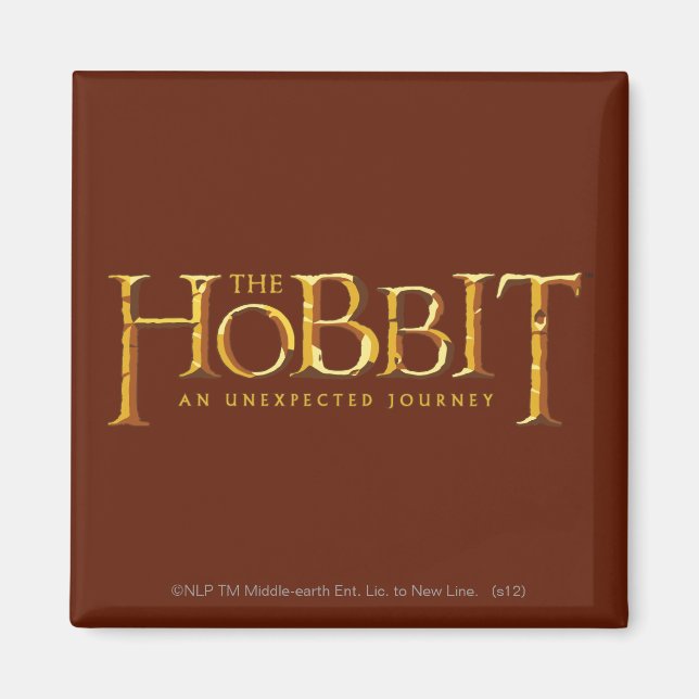 Das Hobbit Logo Gold Magnet (Vorne)